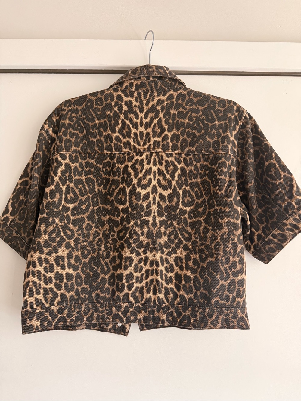 Steve Madden Leopard-Print Jacket in Brown and Black - Picture 4 of 4